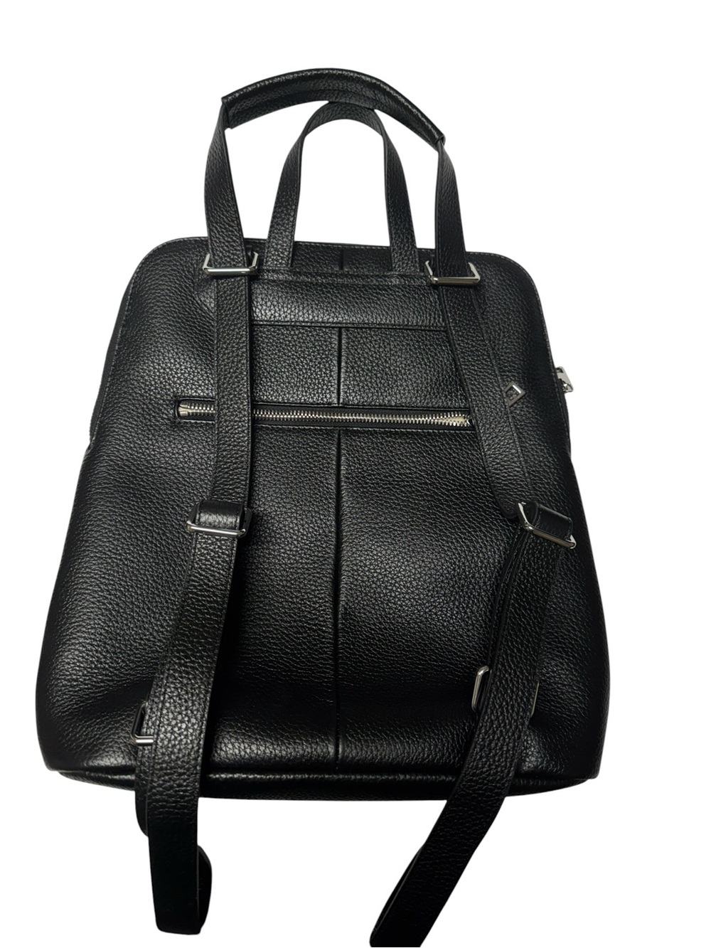 Quince Italian leather convertible utility Travel outdoor minimalist backpack - Picture 2 of 13
